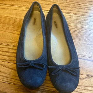 L.L Bean Suede leather flats size 8.5